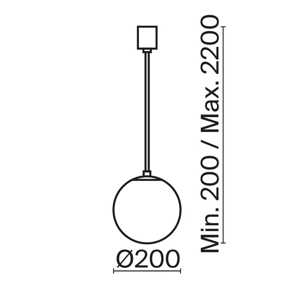Подвесной светильник Луна / Luna 4000К 5Вт Maytoni p039pl-5w4k-20-b