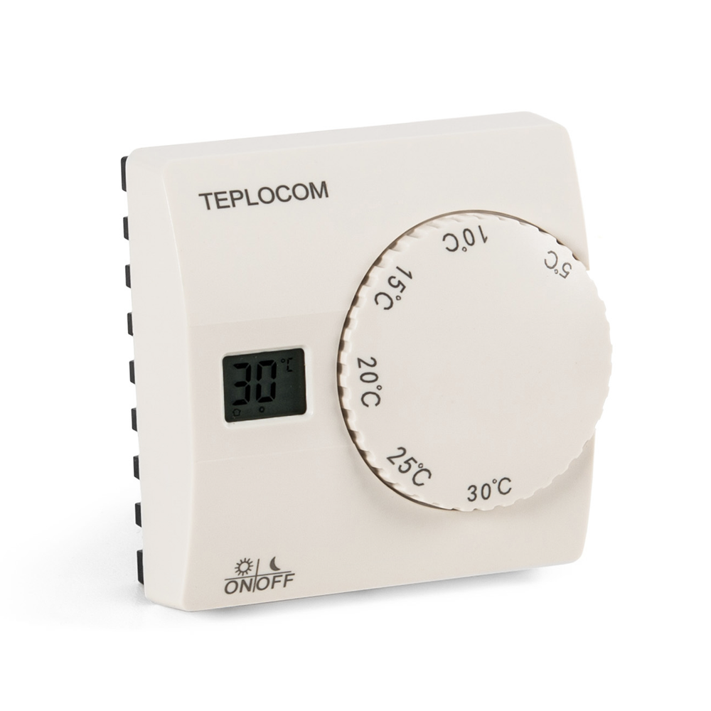 Термостат комнатный, проводной, Teplocom TS-2AA/8A, Бастион 911