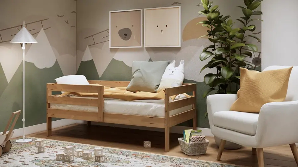 Кровать детская - аналог IKEA / ОШ/ИКЕА 140х200 см, светло-коричневая