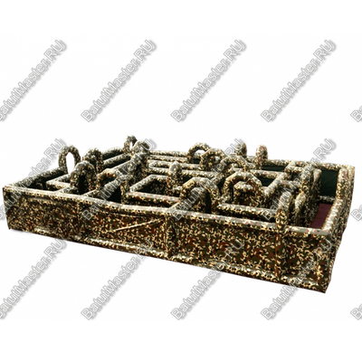 Коммерческий надувной батут "Лабиринт милитари" 12*8*2,5 м