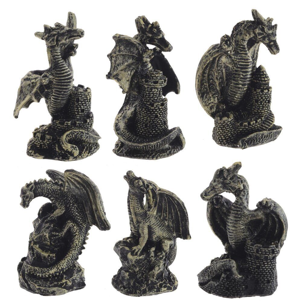 GAEM Фигурка декоративная "Дракон", L4 W3 H5,5 см, 6в.