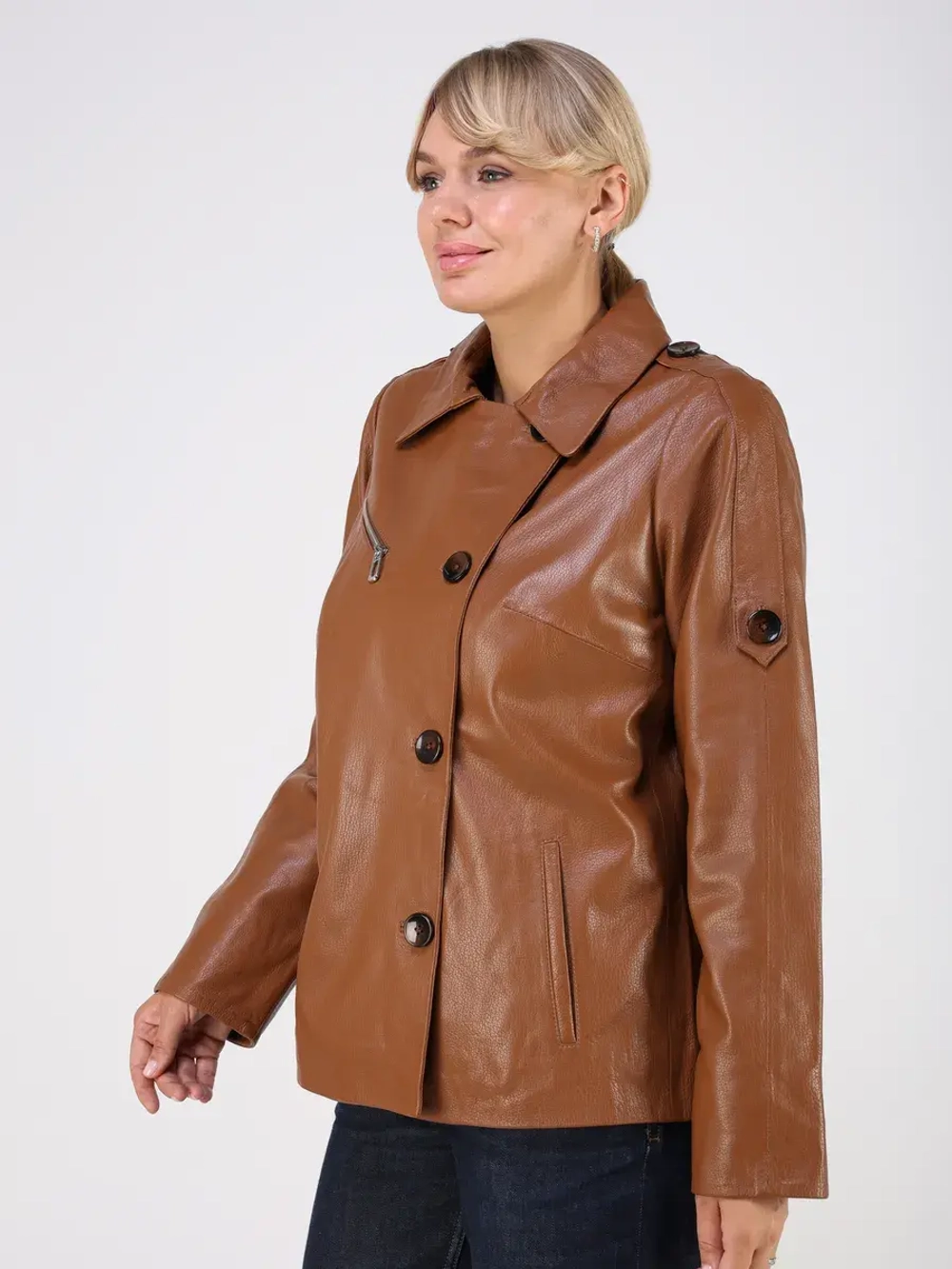 Кожаная куртка демисезонная из натуральной кожи