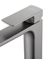 Смеситель для раковины высокий WONZON & WOGHAND EDGE, Темный графит (WW-88239003-BGM)