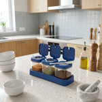 Набор банок с крышкой для специй Lavaretsik 3 шт, стекло/полипропилен