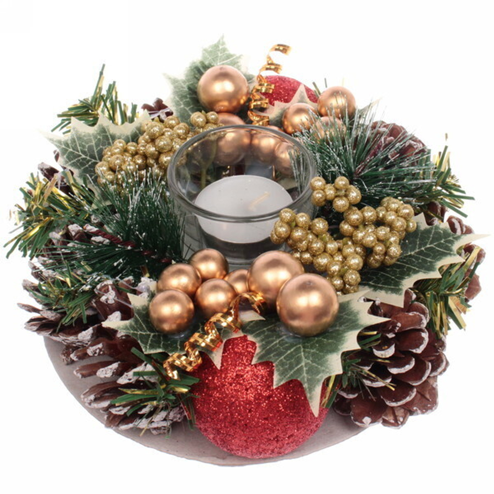 Подсвечник «Зимний вечер» 16 см