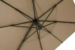 "Римини" зонт уличный 3х3м на боковой алюминиевой опоре, тент бежевый