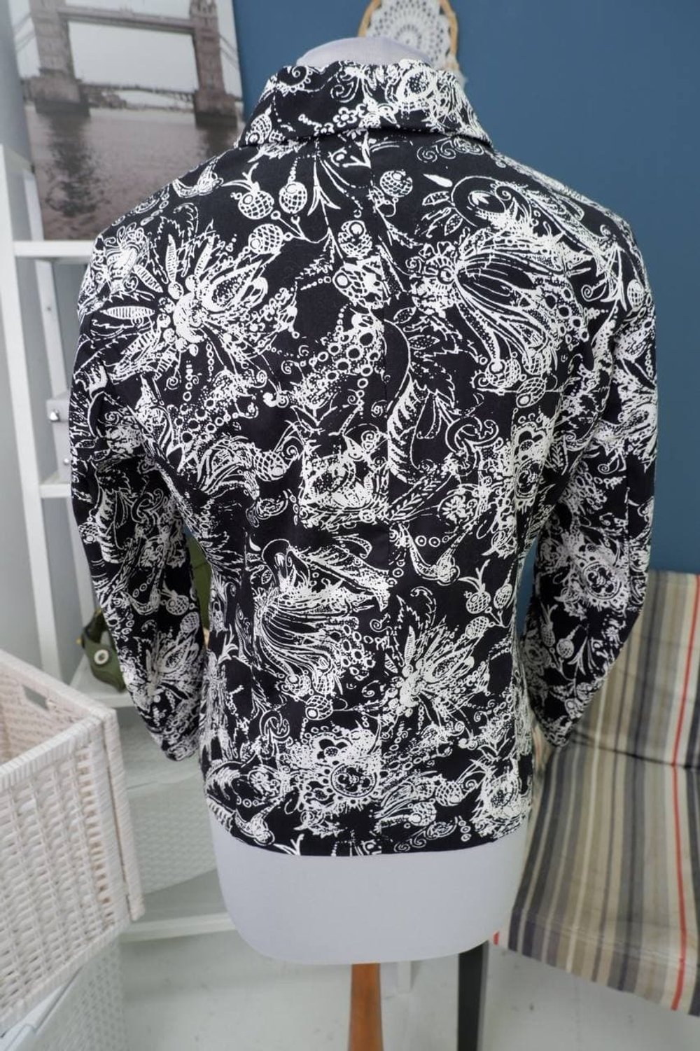 Пиджак WoolStreet с принтом 42 размер