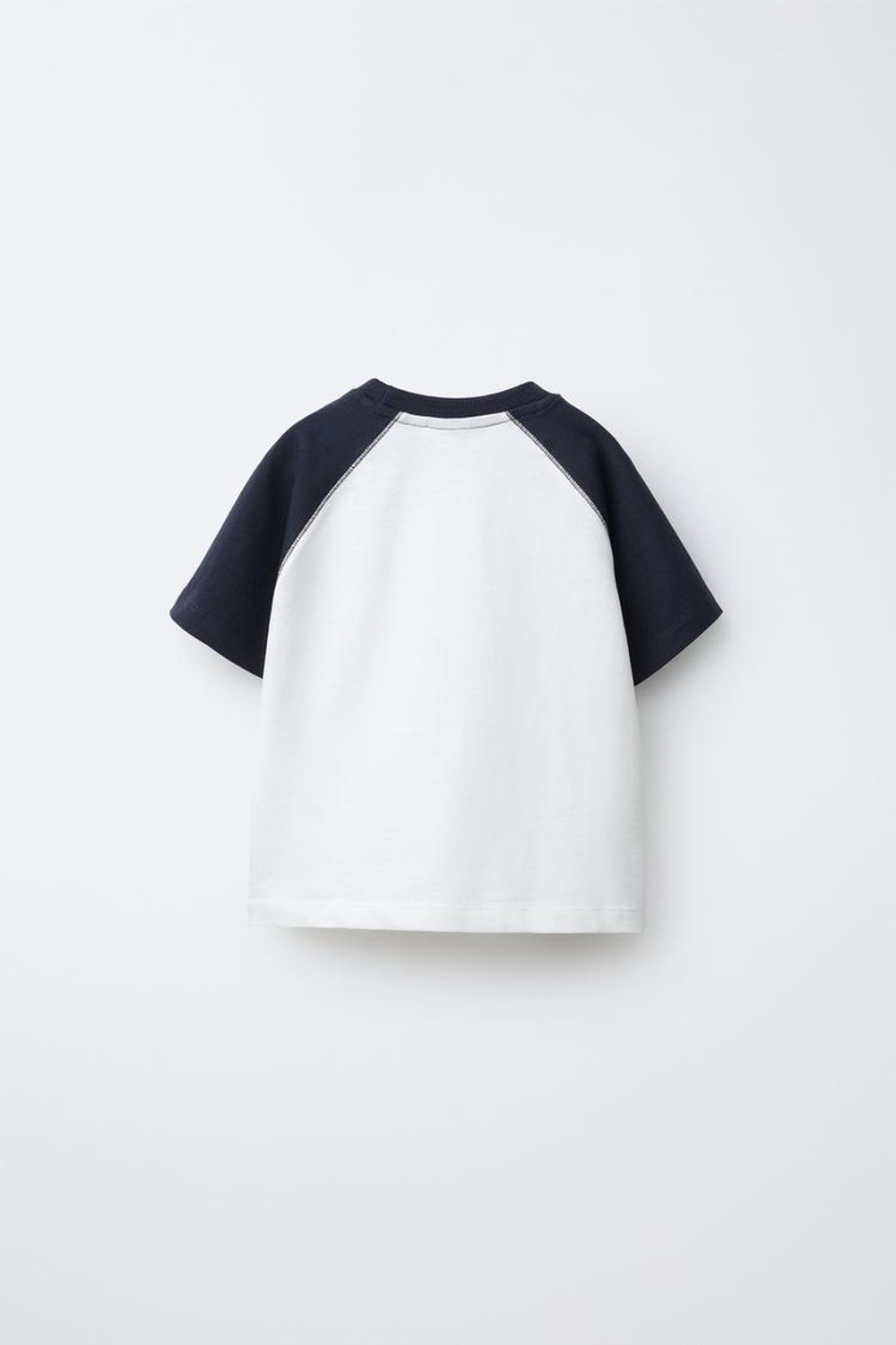 ZARA ФУТБОЛКА С РУКАВАМИ РЕГЛАН, СИНИЙ