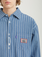 Мужская Рубашка Striped Denim - Pins