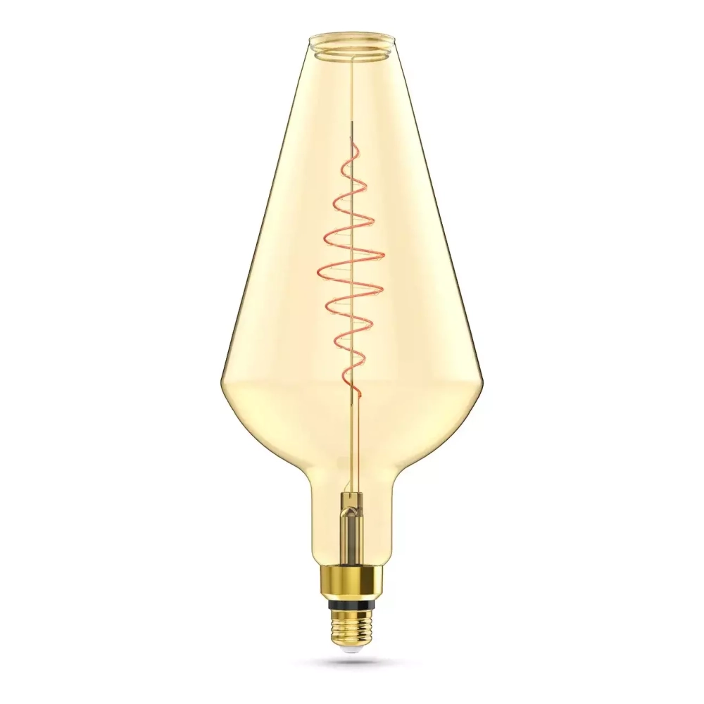 Лампа Gauss LED Filament Vase 8.5W Е27 660lm 2000К golden flexible 180802105