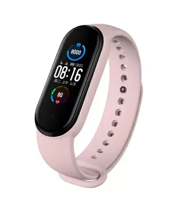 Ремешок для фитнес браслета Xiaomi Mi Band 5 (Light Pink)
