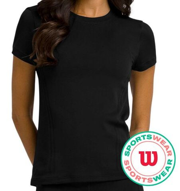 Женская теннисная футболка Wilson Pro Seamless Tennis Tee - black