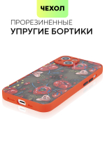 Чехол BROSCORP для Apple iPhone 13 оптом (арт. IP13-ST-TPU-RED-PRINT)