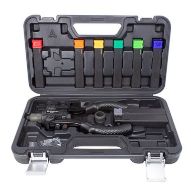 Заклепочник механический двуручный 2в1''Profi''(L-260мм, вытяжные:2.4, 3.2, 4.0, 4.8, 6.4мм, резьбовые заклепки:М3,М4,М5,М6,М8,М10), в кейсе Forsage F-67811