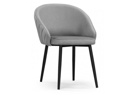 Стул на металлокаркасе Woodville Сутгайн MR-11, черный, ножки черные