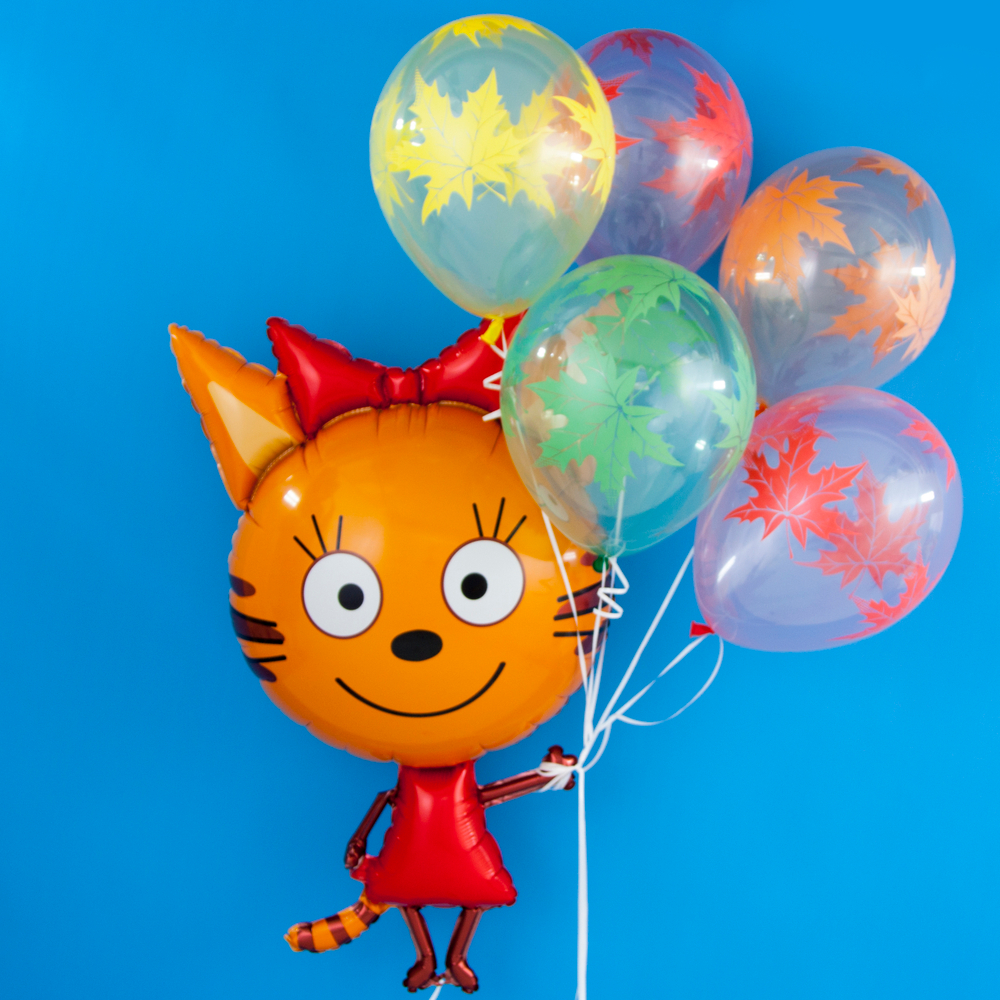 Фольгированный шар-фигура «Три кота. Карамелька», 107 см