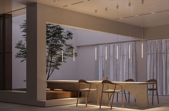 Подвесной светодиодный светильник Maytoni Pro Base MOD159PL-L6GK