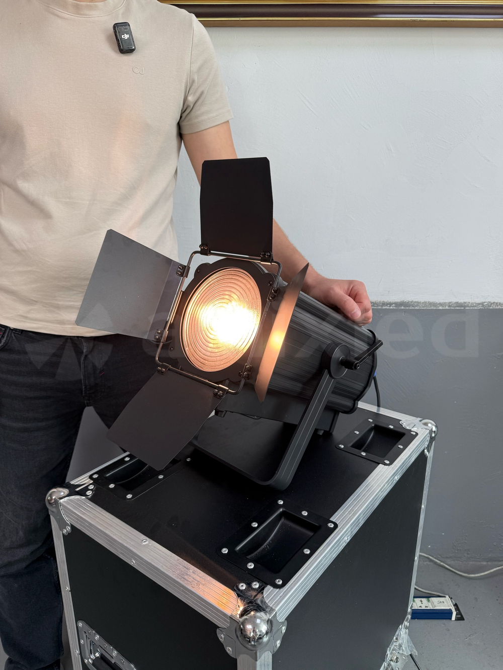 Прожектор с лизой френеля Amixled 100 ZOOM FRESNEL