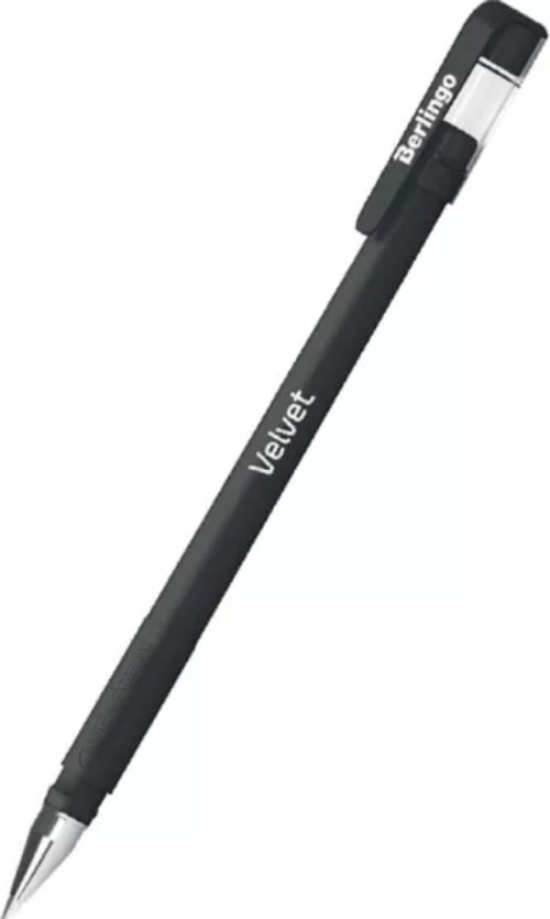 Ручка гелевая БЕРЛИНГО узел 0,4/лин. письма 0,5 мм черная Вельвет (CGp_50125)