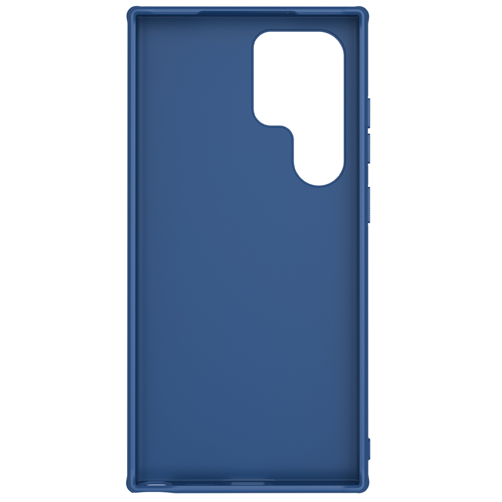 Двухкомпонентный чехол синего цвета от Nillkin для Samsung Galaxy S24 Ultra, серия Super Frosted Shield Pro