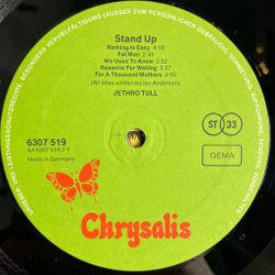 Винтажная виниловая пластинка LP Jethro Tull Stand Up (Germany 1973)