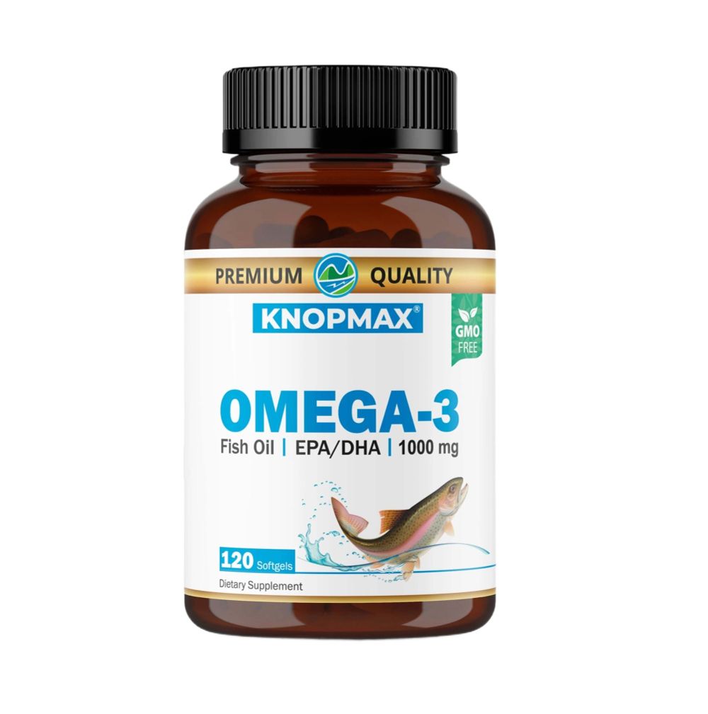Омега 3 + Витамин Е 1000 мг 120 капс (KNOPMAX)