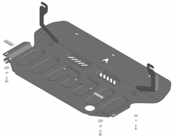 Защита картера двигателя, КПП. 1,5 мм, Сталь. для Geely Atlas 2024-н.в., Motodor.54207