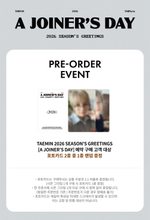 Набор TAEMIN 2026 SEASON'S GREETINGS 'A JOINER’S DAY'