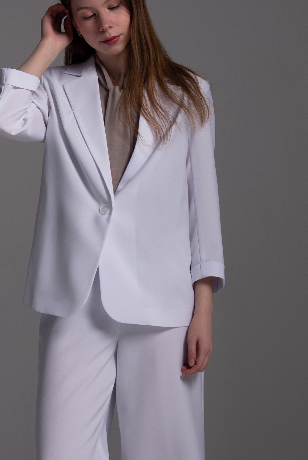 Жакет женский 3881зпб, белый #513Бел043881зпб