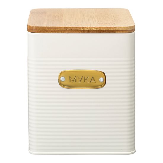 Банка для хранения муки irmel, 3,2 л, молочная