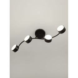 Светильник настенно-потолочный спот Rivoli   7074-704 4хGX53 15 Вт поворотный