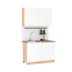 Кухонный гарнитур "Дана" 1,2м (дуб крафт золотой/белый), Интерьер Центр, г. Пенза