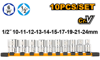 Набор головок 1/2" 10 шт. INGCO HKTS12103 INDUSTRIAL