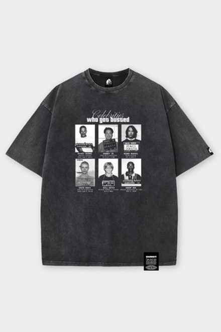 Футболка SHMOT "MUGSHOTS" GARMENT DYE Черный