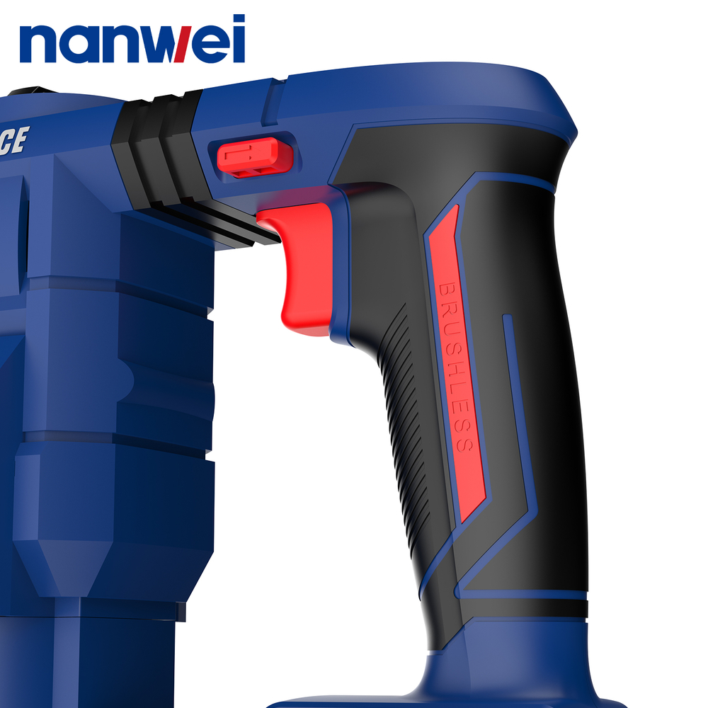 Аккумуляторный перфоратор Nanwei NW-H8281 (20V, 4 Дж, SDS-Plus, 2 АКБ 6 Ач)