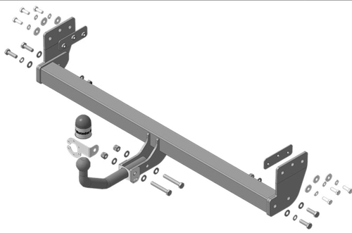 Фаркоп с эл-кой Smart для Kia Seltos 2020-н.в (оцинк. Шар)(паспорт и сертификат в комплекте) 91007-A.Motodor