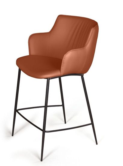 Стул полубарный Sofia экокожа soft-touch цвет терракот