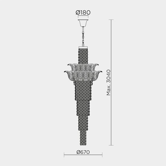 Подвесная люстра MODELUX premium ML.6550.28P