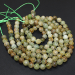 Гранат зеленый бусины 6мм 8мм