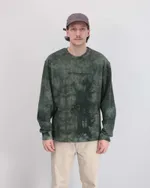Толстовка Anteater Hoodlong Tie Dye Зеленая