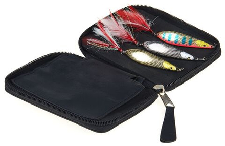 Чехол для приманок Lucky John ECO LEATHER 13×10 см