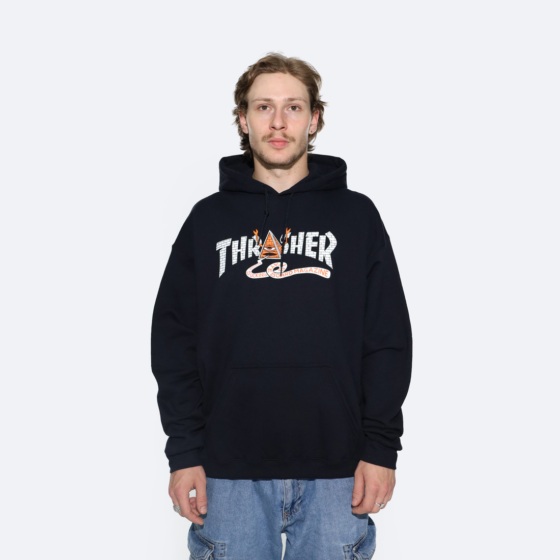 Купить Худи Thrasher x Toy Machine Pyramid Hoodie (black)