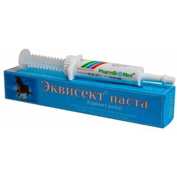 Противопаразитарная паста широкого спектра действия для лошадей Эквисект ( Pharmbiomed ), 14гр. Аверсектин С