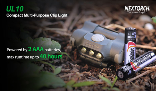 Фонарь Nextorch UL10, 65 люмен, с клипсой (UL10)