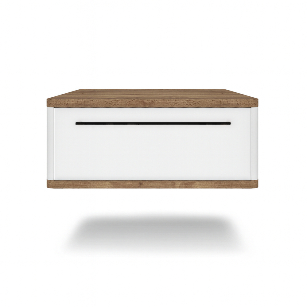 Тумба прикроватная подвесная ROYAL 5200 эко (Дуб Веллингтон-р.черная)