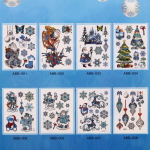 Набор наклеек «Зимние узоры» , лист 21,5х33,5 см,микс