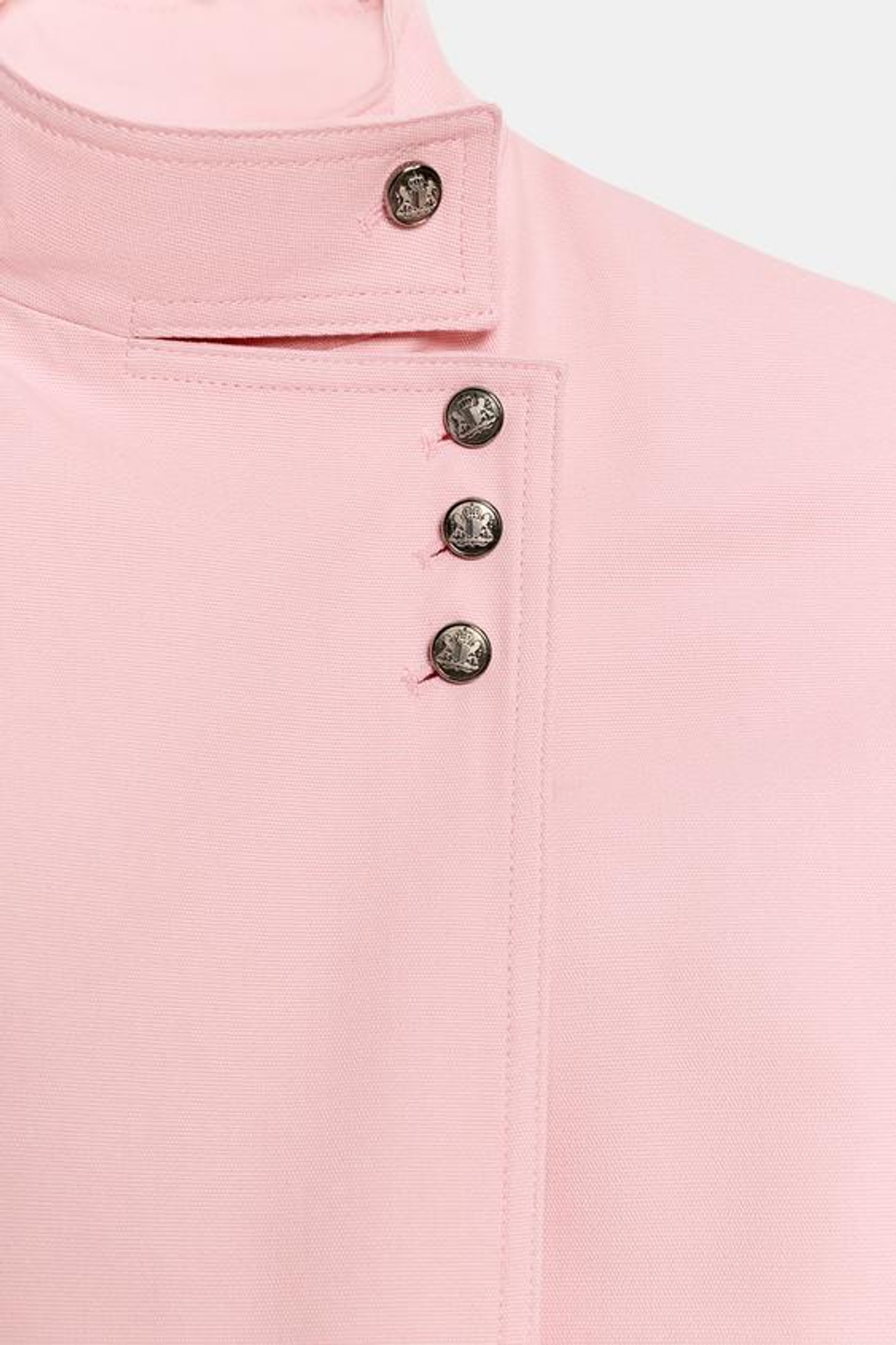ZARA ДВУБОРТНАЯ КУРТКА С ПУГОВИЦАМИ — ZW COLLECTION, РОЗОВЫЙ