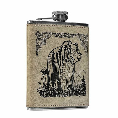 Фляжка Hip Flask Медведь 240 мл (А08-1)