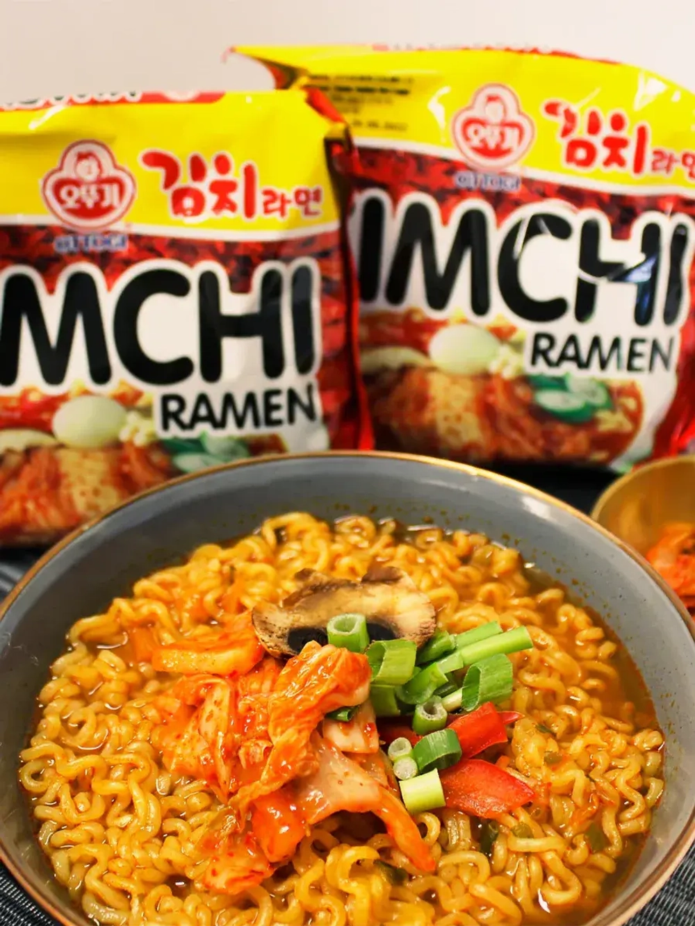 Лапша Kimchi Ramen Оттоги со вкусом кимчи 120 г * 3 шт