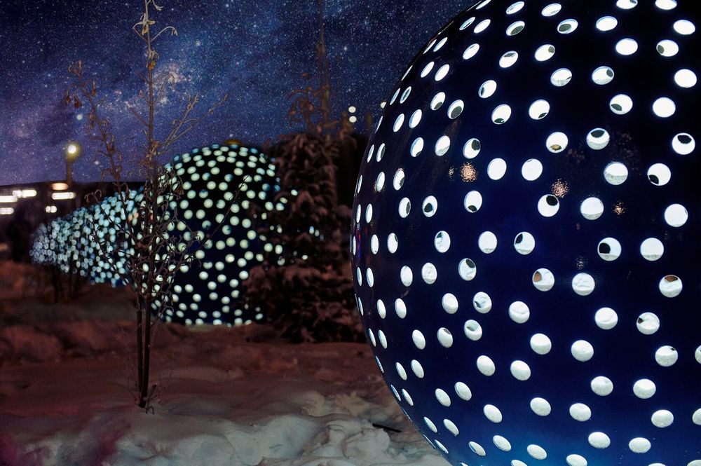 Большой Шар с подсветкой